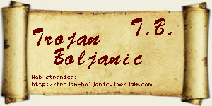 Trojan Boljanić vizit kartica